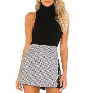 Alice + Olivia Drama Combo High Waist Crossover Skirt